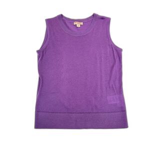 Brooks Brothers Red Fleece Merino Wool Sweater Vest Purple Women S